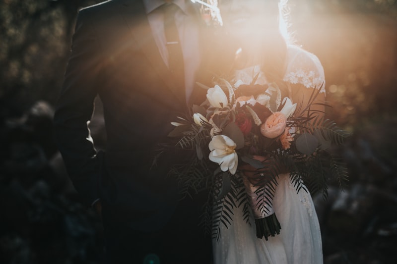 Wedding couple arriving in luxury vehicle